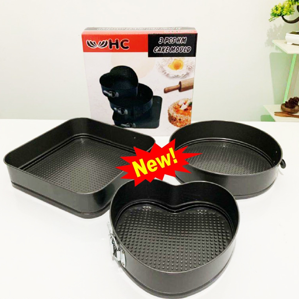 

SREGG TERMURAH !! Cetakan Loyang Kue Anti Lengket 3 Pcs Shape Cake