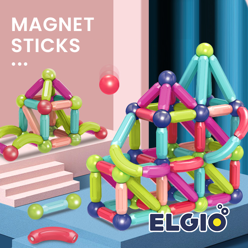 Mainan Magnet Anak Diy Stick Balls Magnetic Building Blocks