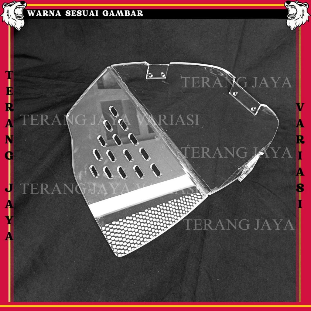 DOWNDRAFT TRANSPARANT PCX 160 SEKAT BAGASI MIKA PCX PEMBATAS BOX PCX