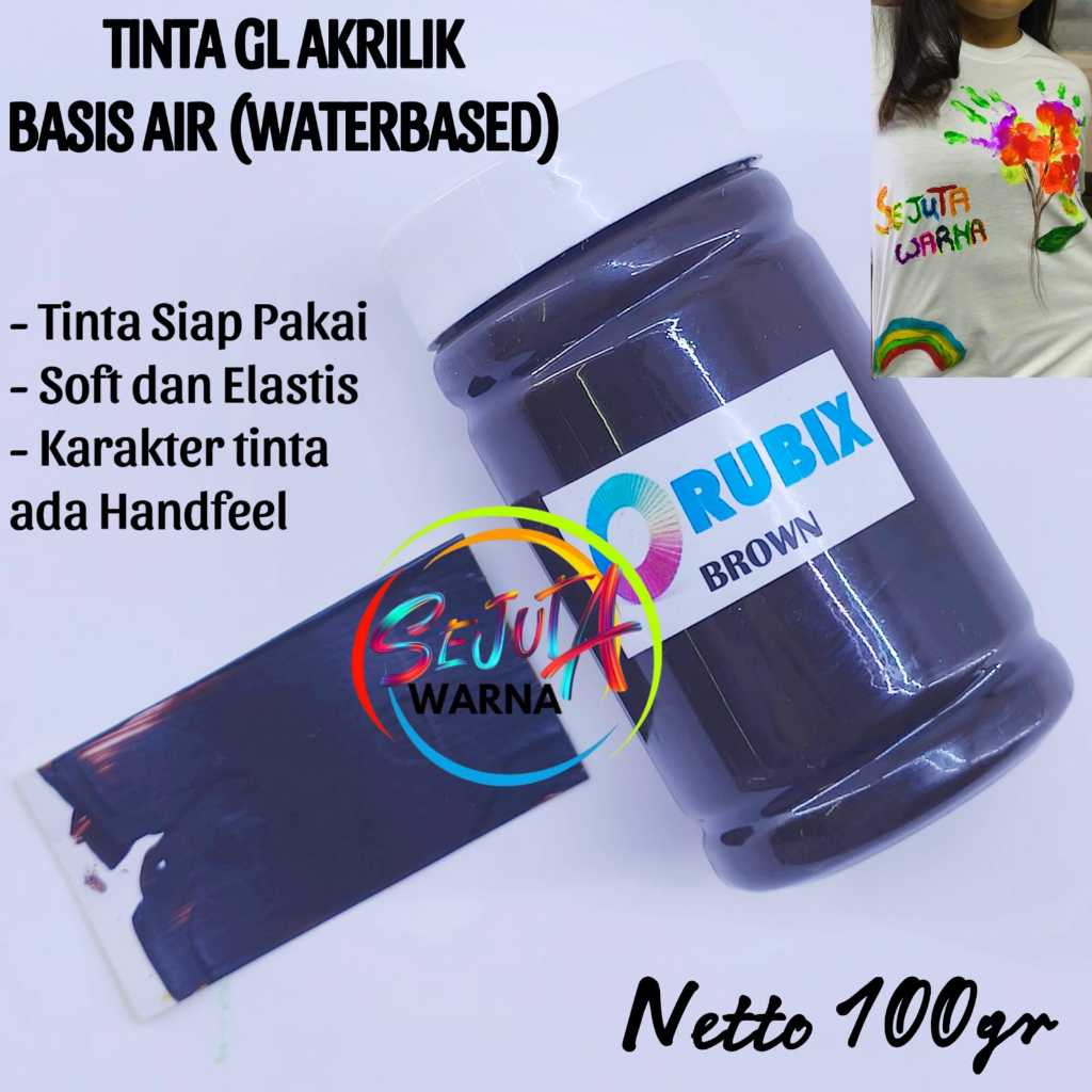 

TINTA RUBBER GL PASTA BASIS AIR CAT AKRILIK BROWN COKLAT 100GR
