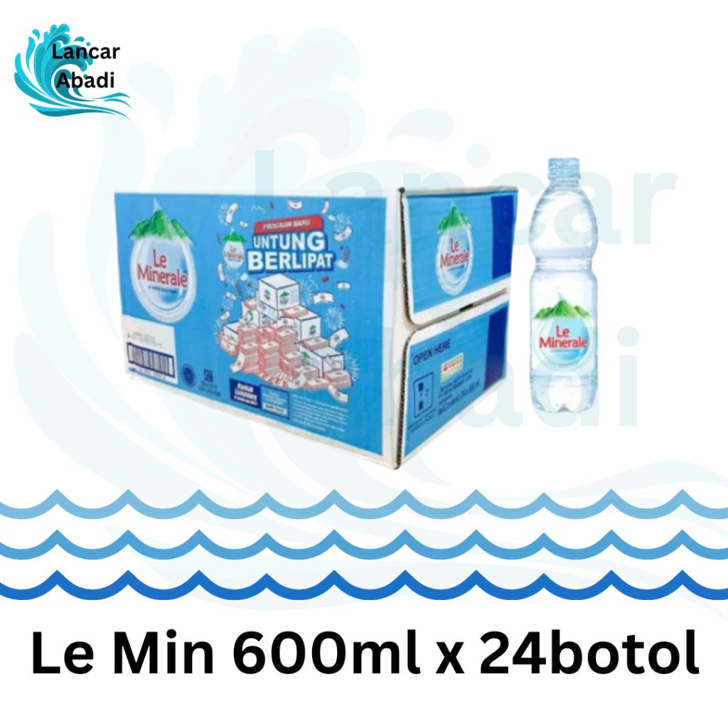 

Le Mineral Botol 600ml isi 24 (1box) Air Minum Mineral