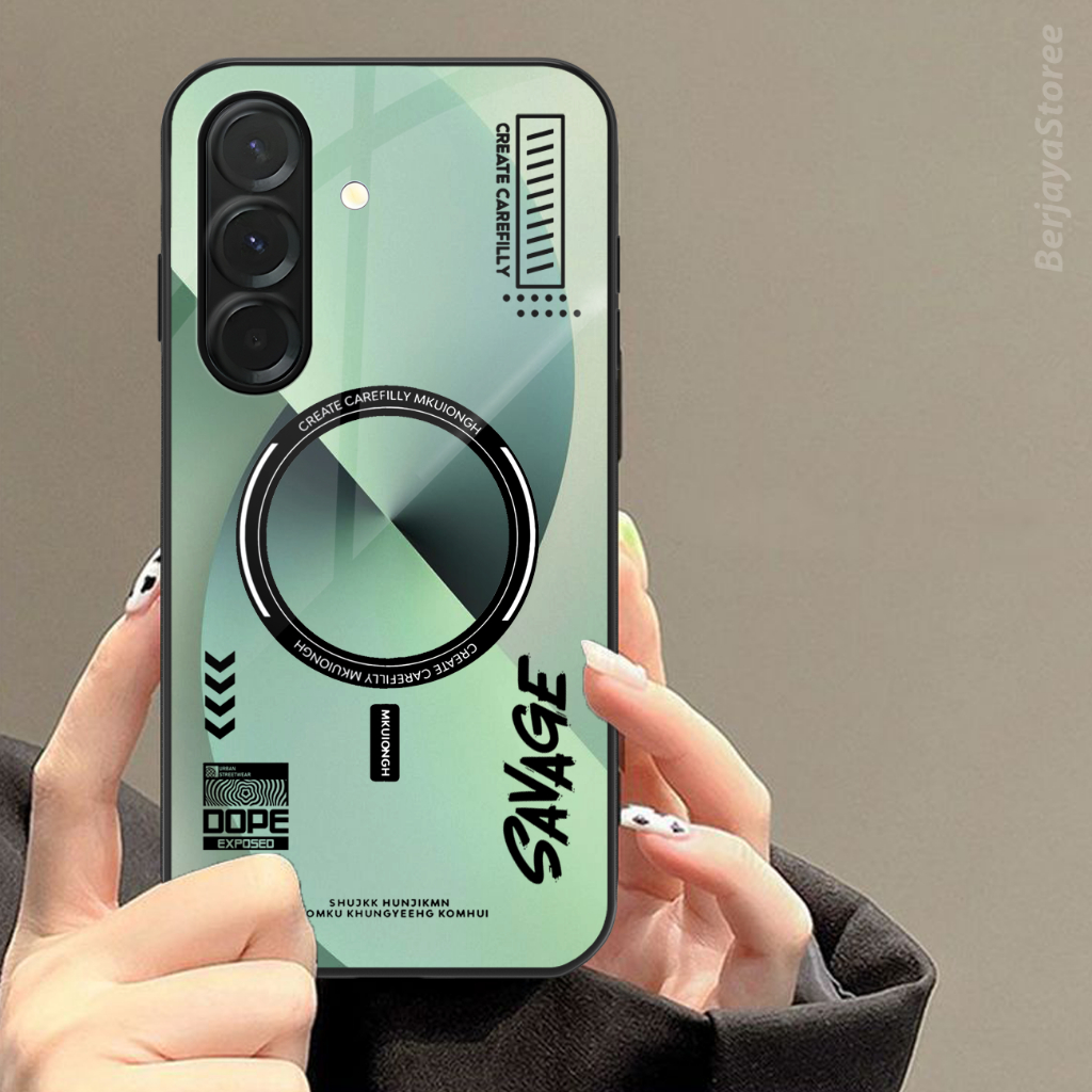 [MG606] Case For Samsung A56 A36 A16 A15 A14 A13 A12 A55 A35 A25 ( Tipe Lain Chat Admin ) - Case Gla