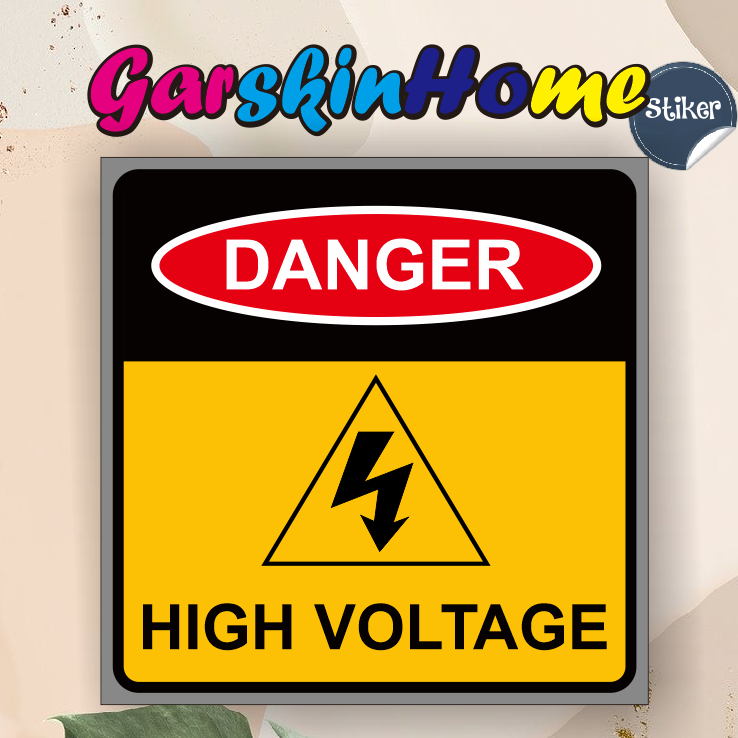 

Stiker high voltage , stiker bahaya listrik