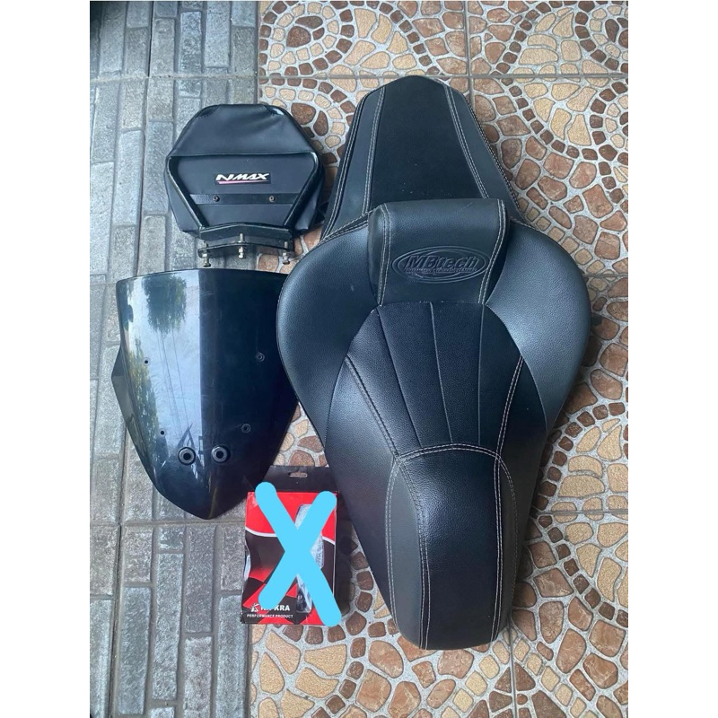 asesoris nmax old 2016 2017 2018 2019 accecories jok motor mbtech visor sandaran yamaha touring