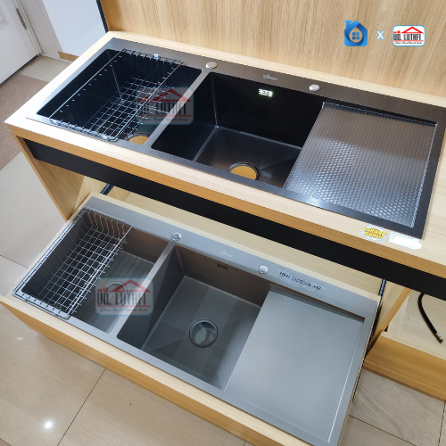 Kitchen Sink Premium Stainless Steel Set Bak Cuci Piring Lengkap - HKH 12050 CB