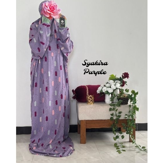 mukena hadromaut yabasmah motif terompah