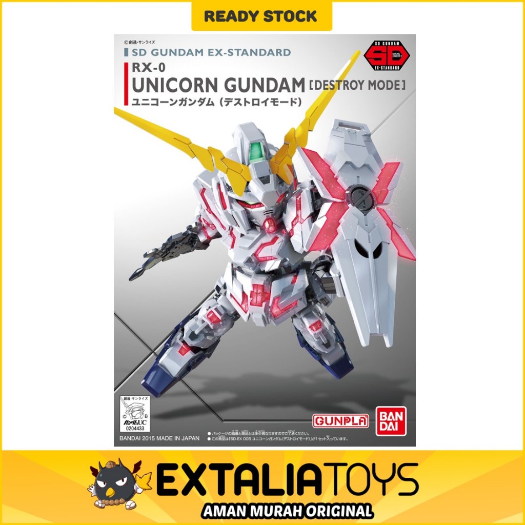 BANDAI SD Ex-Standard Unicorn Gundam (Destroy Mode) - BANDAI