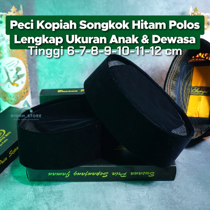 SUPER PREMIUM Peci Kupiah Songkok Nasional Exlusive Super Ori Merek SuryaMas