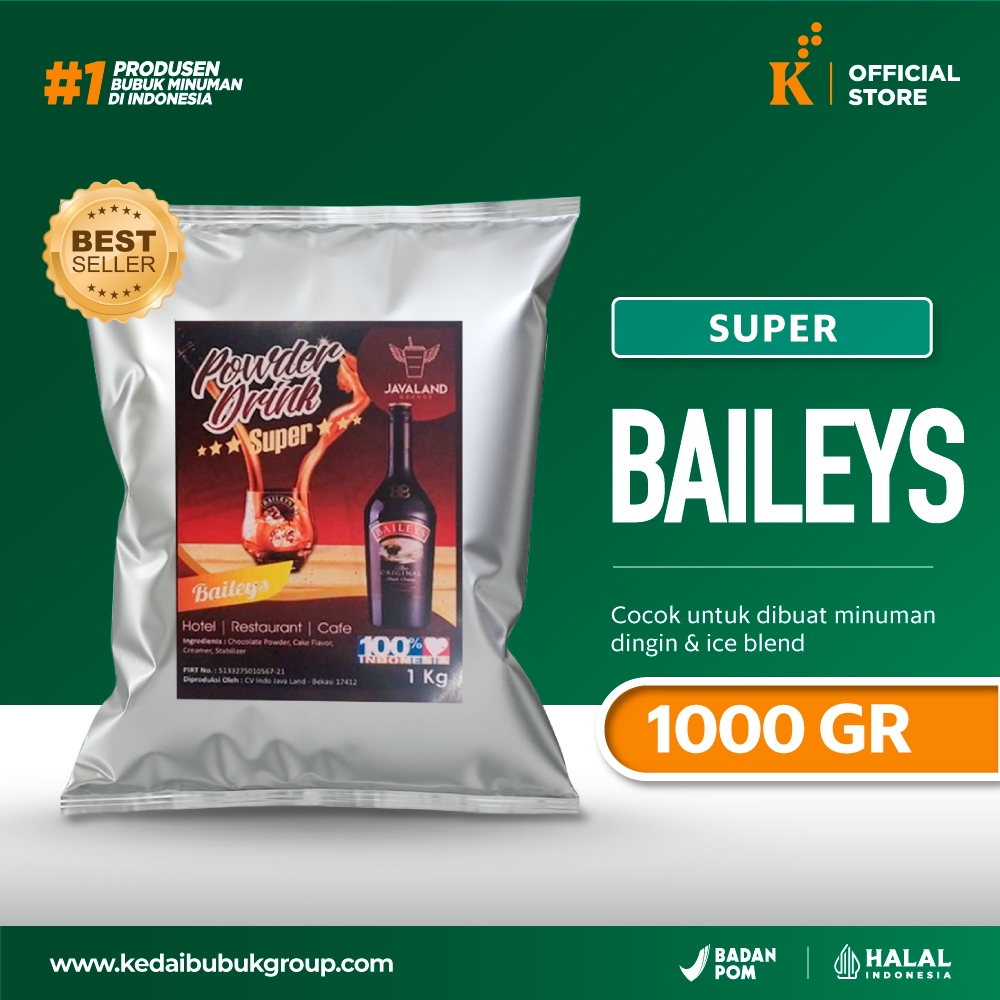 

Bubuk Minuman Bubble Powder Drink Super Baileys Javaland 1 kg