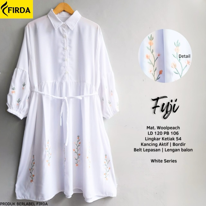 FUJI LONG TUNIK JUMBO LD 120 MOTIF BUNGA BORDIR