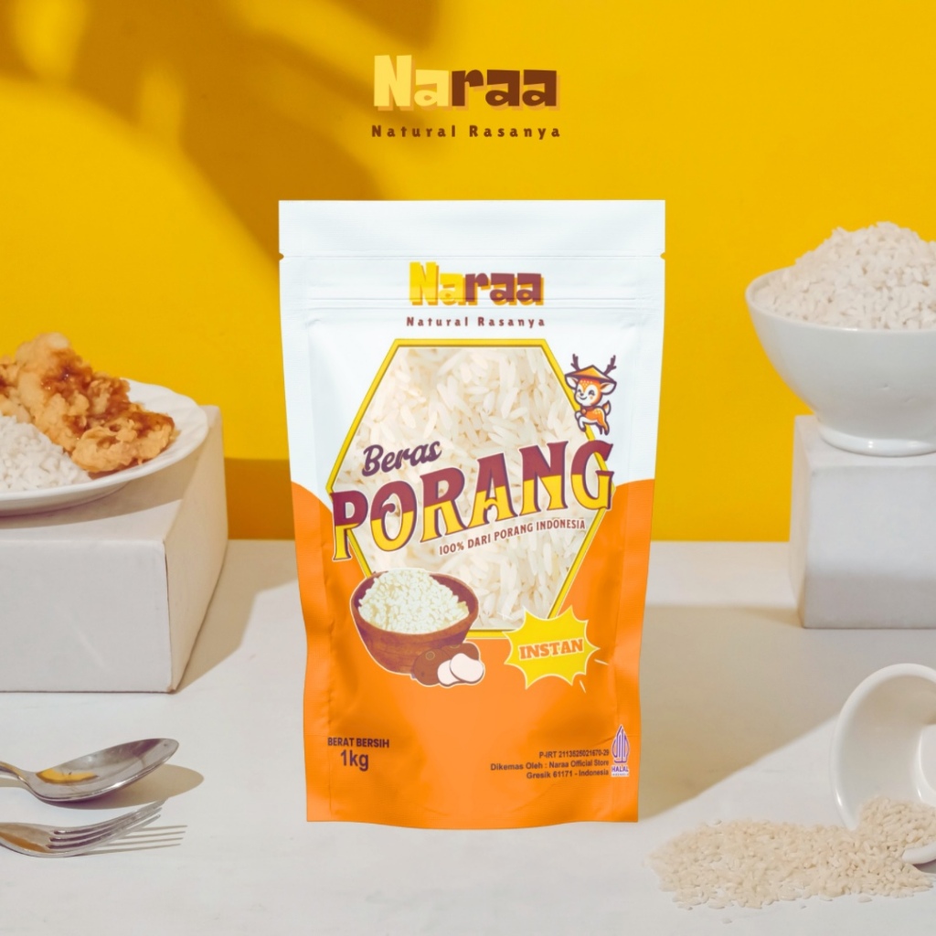 

NARAA Beras Porang Untuk Diet 1 kg Shirataki Rice Instan