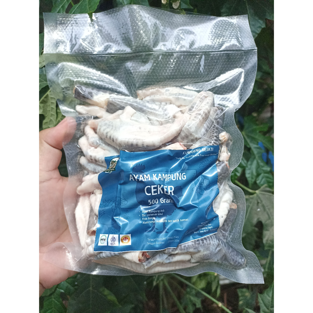 

Ceker Ayam Kampung 500 Gram Frozen bersih tanpa kuku dan Kulit Ari- Kampoeng Sejati