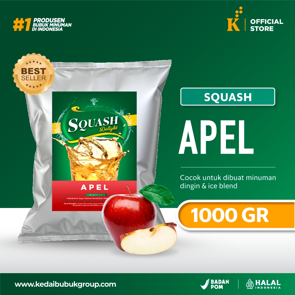 

Bubuk Minuman Bubble Powder Drink Squash Apel Javaland 1kg