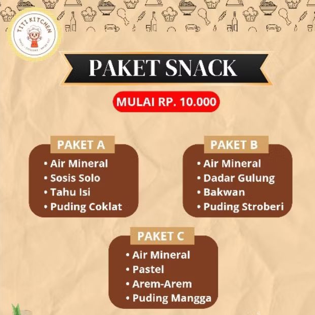 

Paket Snack Arisan Praktis & Murah | Start from 10K