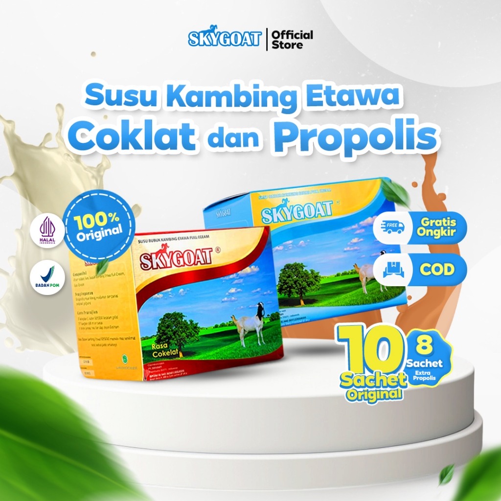 

Skygoat - Susu Kambing Etawa Propolis dan Coklat