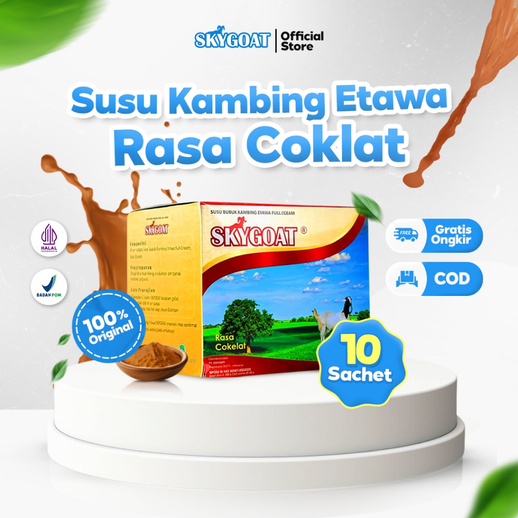 

Skygoat - Susu Kambing Etawa Rasa Coklat - 10 Sachet