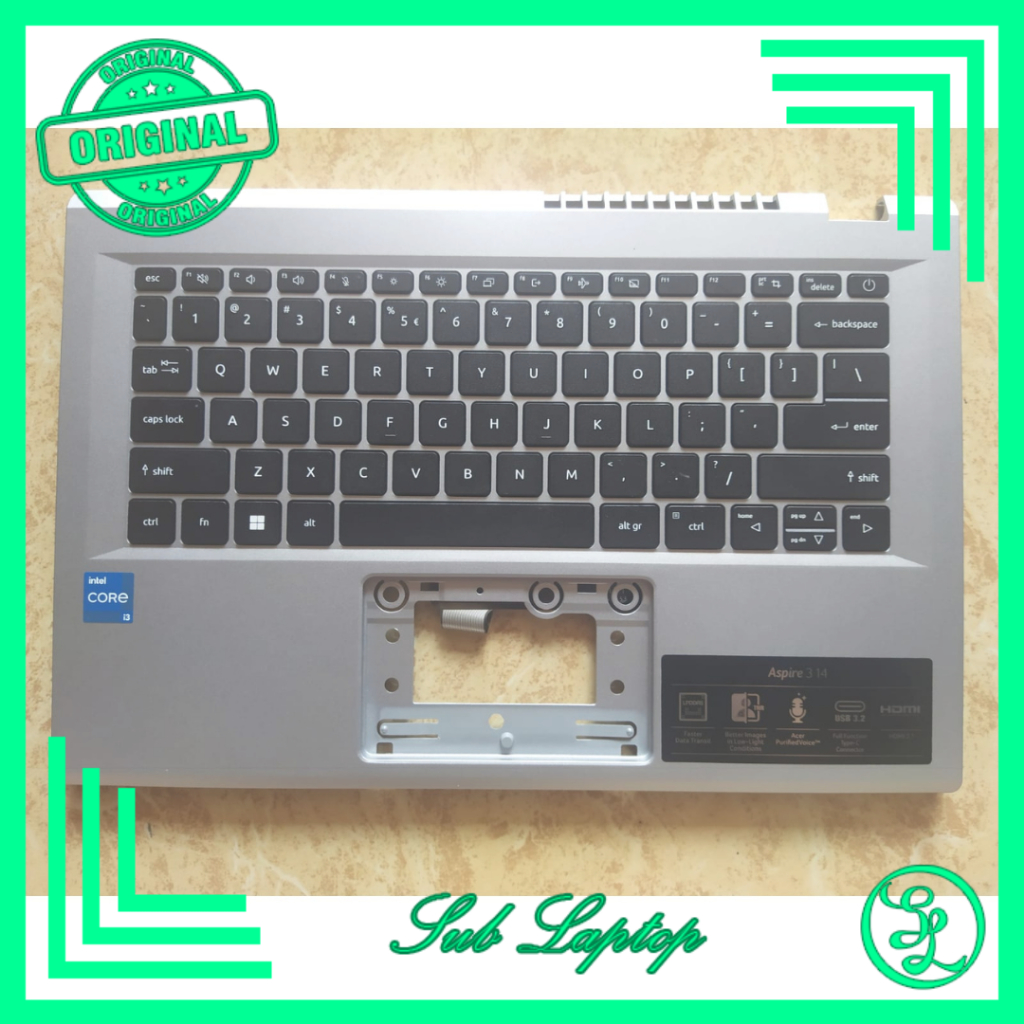 Frame Keyboard Normal Palmrest Keyboard Acer Aspire 3 A314 42 A314 36 A314-42P A314-36M Normal Silve