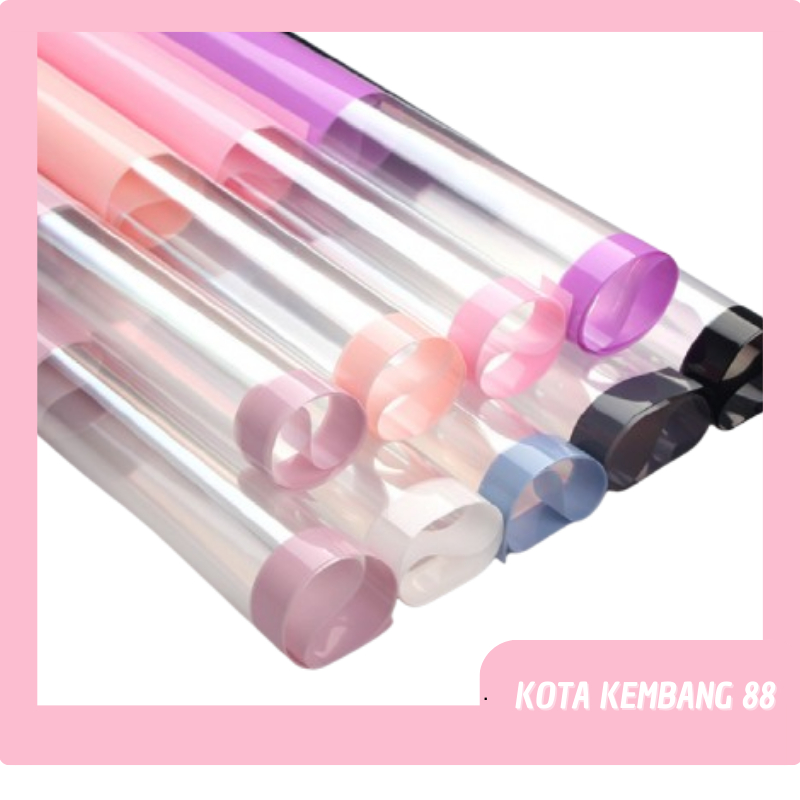 

Flower Wrapping Paper Color Frame Transparan List Waterproof Kertas Buket Bunga KB115