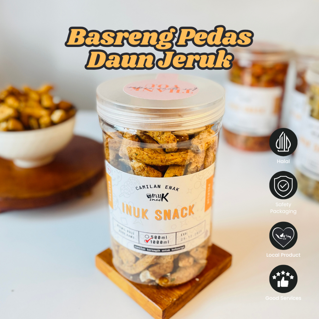 

Basreng Pedas Daun Jeruk Inuk Snack | RENYAH GURIH