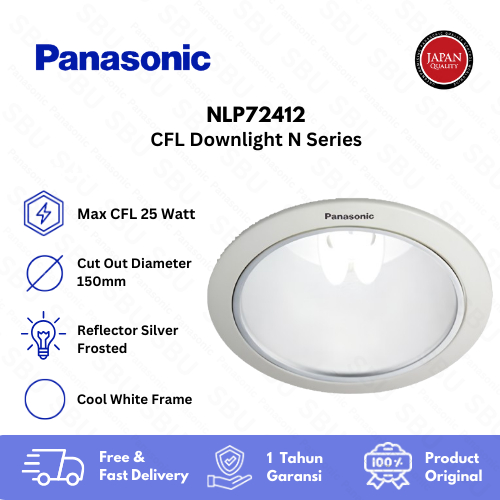 Panasonic NLP72412 Downlight N Series E27 - Cool White