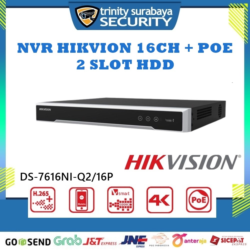 NVR 16ch HIKVISION DS-7616NI-Q2/16P