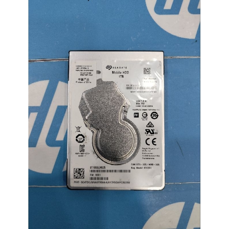 Hardisk Laptop Uk. 2.5" Kapasitas 1 TB Bekas Copotan Original