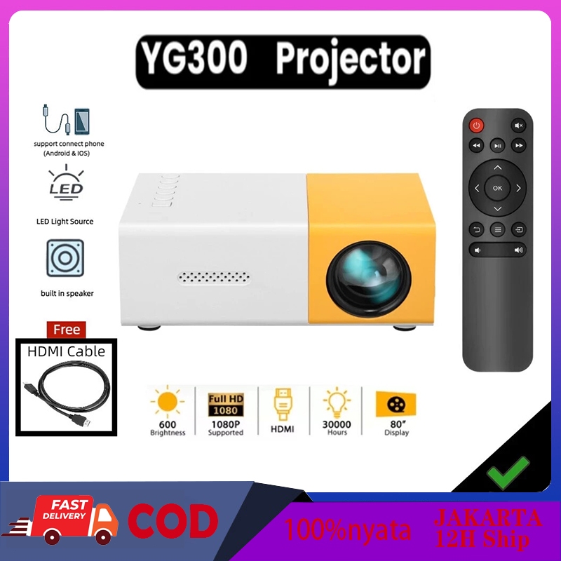 Proyektor mini YG300 Portable Led mini Proyektor hp mini Home Theater Proyektor