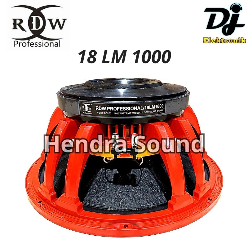 RDW ● 18 LM 1000 / 18 LM1000 - Speaker Komponen (18 inch)