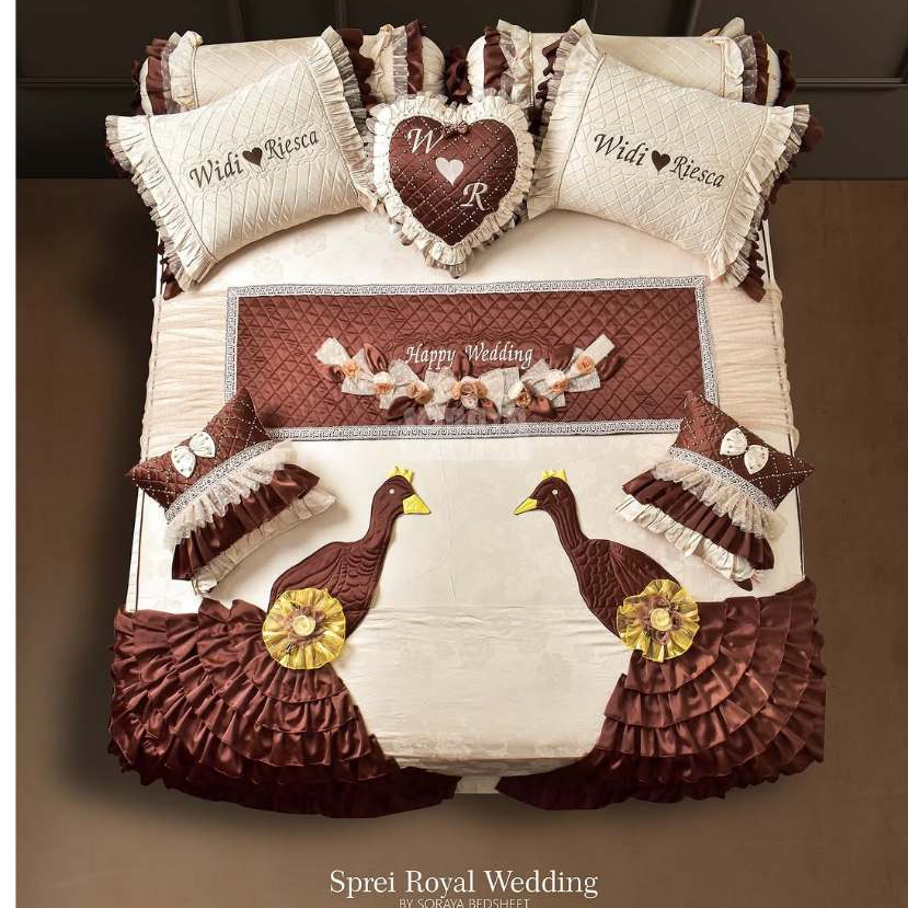 Soraya Bedsheet Set Sprei Pengantin Custom By Soraya Bedsheet