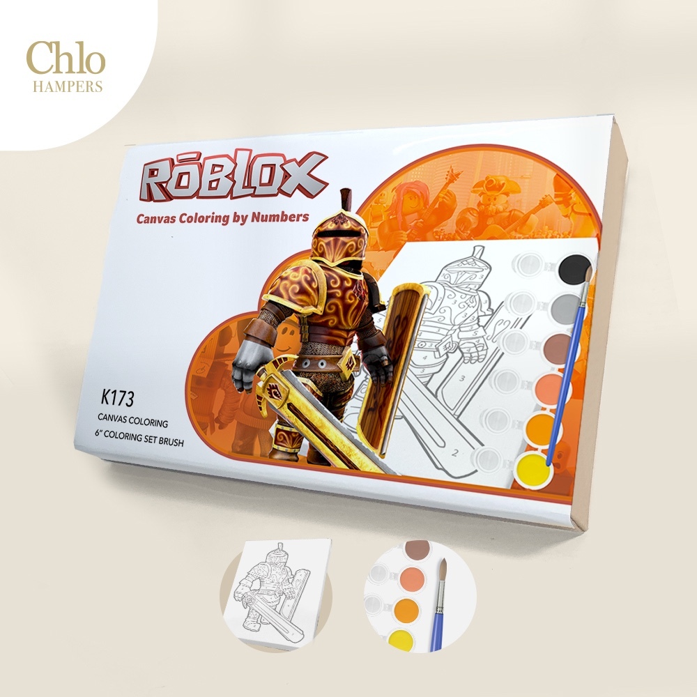 

K173 Roblox - Souvenir Ulang Tahun Mainan Anak Paint By Number Kanvas Lukis ( 2 - 3 - 4 - 5 tahun )