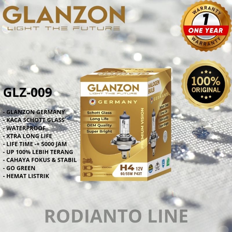 BOHLAM LAMPU HALOGEN MOBIL TOYOTA AVANZA VELOZ AVANZA G AVANZA E AVANZA S - GLANZON GERMANY ORIGINAL