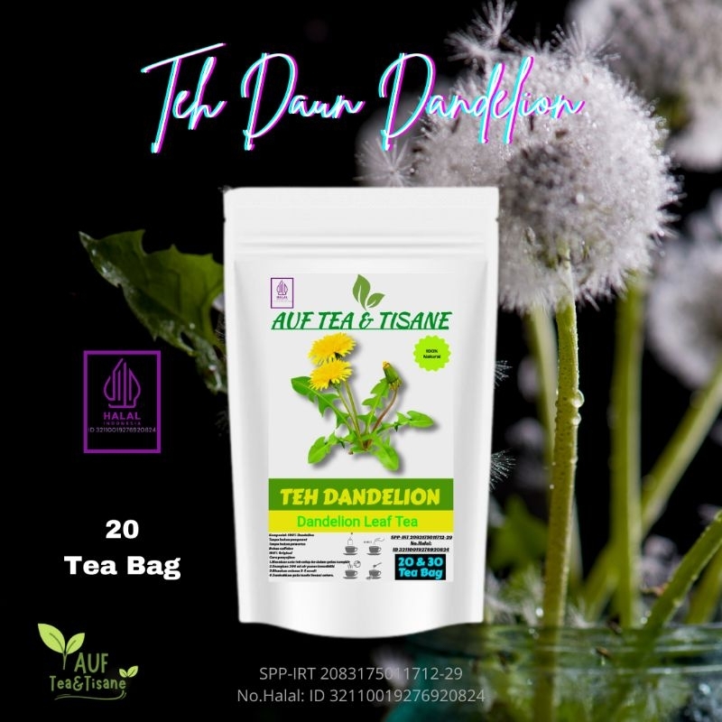 

AUFTEA&TISANE Dandelion Tea | Teh Celup Dandelion,Isi 20 Tea Bag