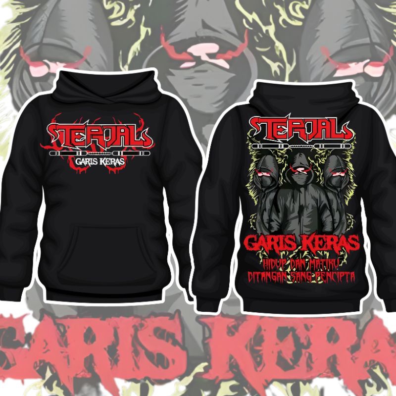 PROMO HOODIE TERJAL GARIS KERAS HOODIE TERJAL PSHT HOODIE OVERZISE UKURAN M, L, XL, XXL, XXXL, XXXXL