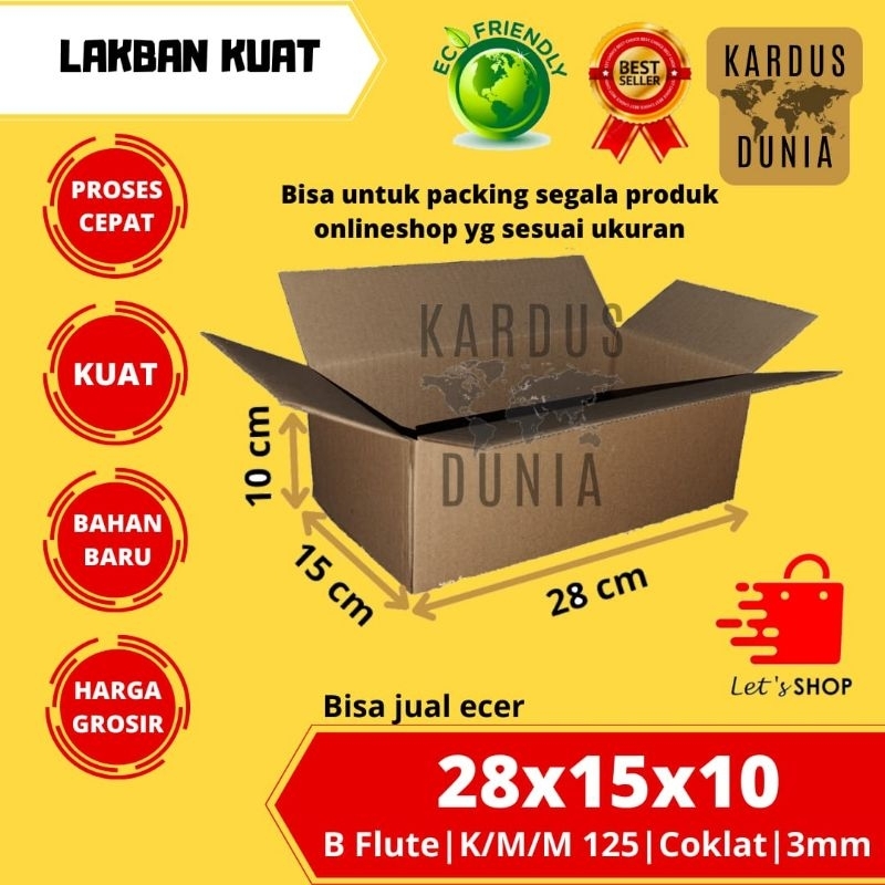 

kardus packing box UK 28x15x10cm