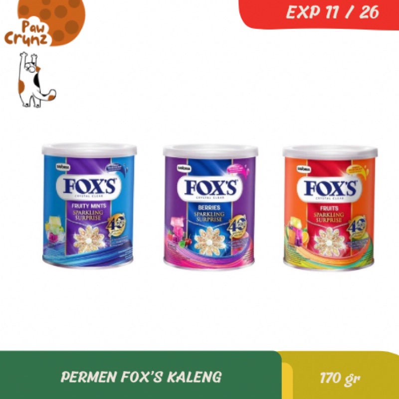 

PERMEN FOX FRUIT / BERRIES / FRUITY MINTS KALENG 180 GR