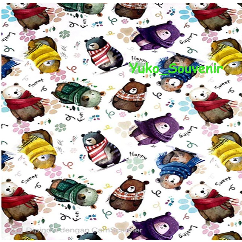 

Kertas Kado Poster Sansan Wawa Sanwa Gambar Binatang