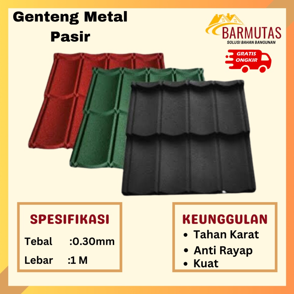 Terbatas Barmutas  Pabrik Genteng Metal Pasir tebal 35 MM