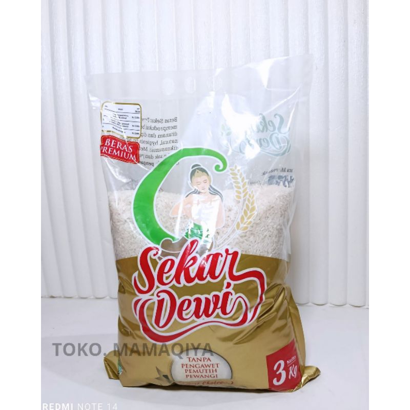 

beras zakat 3 kg beras sekar dewi 3 kg beras pulen premium utuh- beras murah