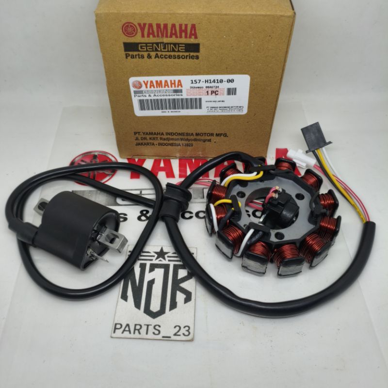 SPUL STATOR ASSY 1S7 + KOIL PENGAPIAN YAMAHA JUPITER MX OLD MX 135 NEW ORI