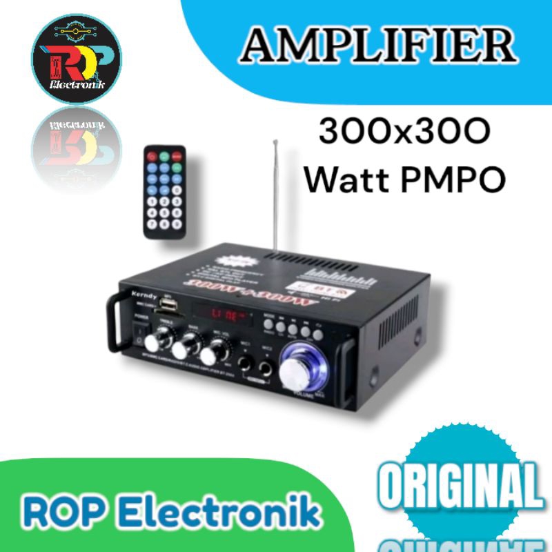 Amplifier BT-298A Bluetooth EQ Audio Amplifier Karaoke Home Theater FM Radio