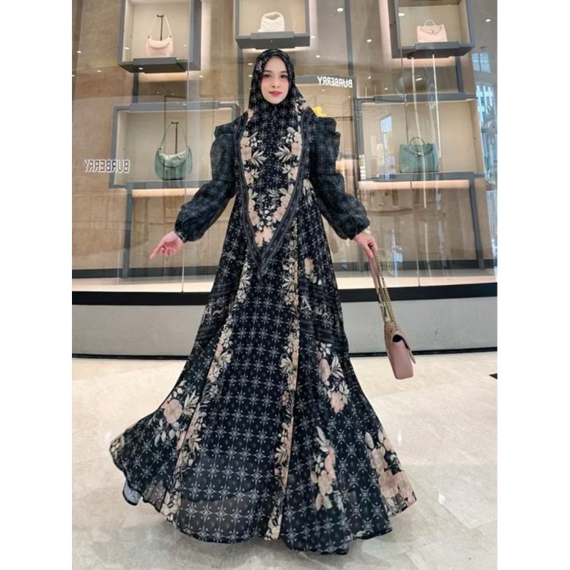 Ready set gamis syari dayana syari & arumi syari by alya /gamis syari pesta