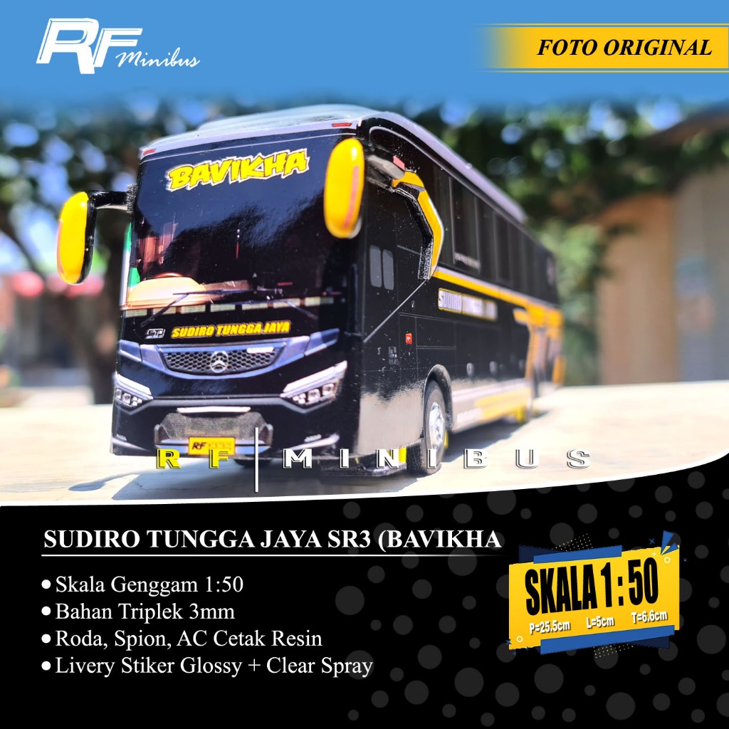 Miniatur Bus STJ (Bavikha) SR3 Discovery Skala 1:50