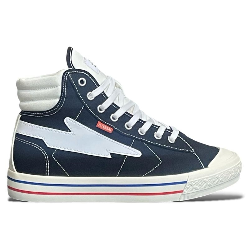 Sepatu XternalStepSure - Sepatu Sneakers NextStorm High Black White