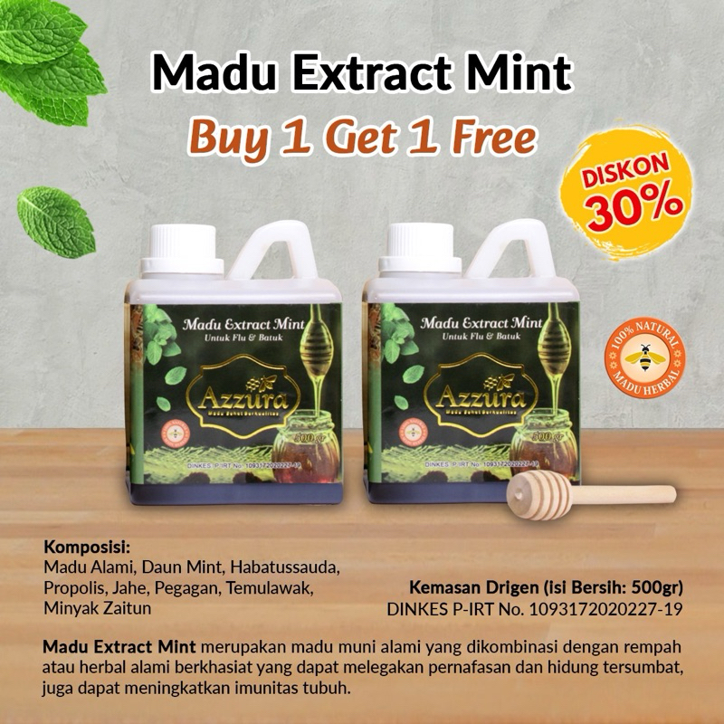 

Madu Azzura - Extract Mint 500g