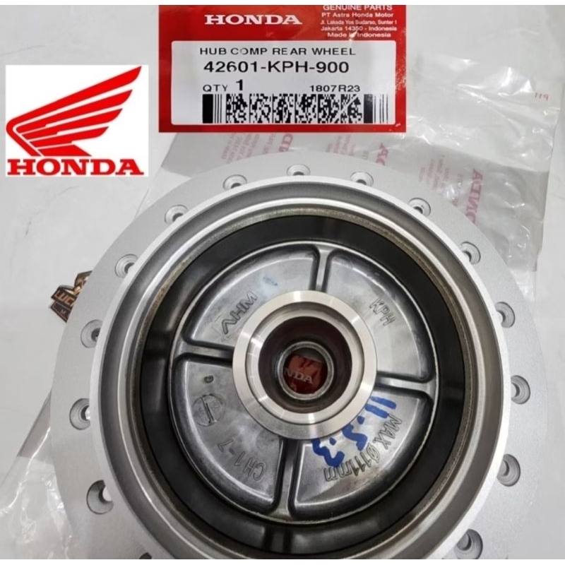 TROMOL BELAKANG ORI KARISMA SUPRA FIT NEW REVO 100 LAMA REVO ABSOLUTE SILVER ORIGINAL AHM