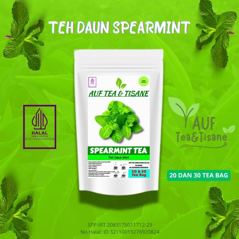 

SPEARMINT TEA/TEH DAUN MINT/SPEARMINT TEA UNTUK JERAWAT,ISI 20&30 TEA BAG(TEH CELUP)