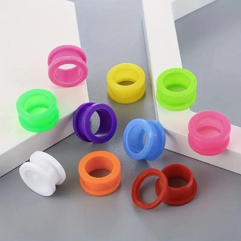 PIERCING AKRILIK / PIERCING AKRILIK WARNA / PIERCING EAR PLUG PLASTIK / PIERCING PLASTIK / PLONG PLA