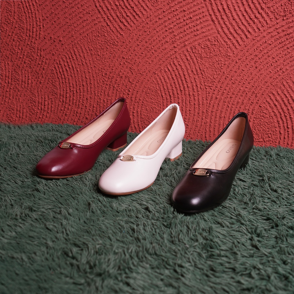 Gabino Sepatu Wanita Heels Slip On Casual Janet - O1FA4003