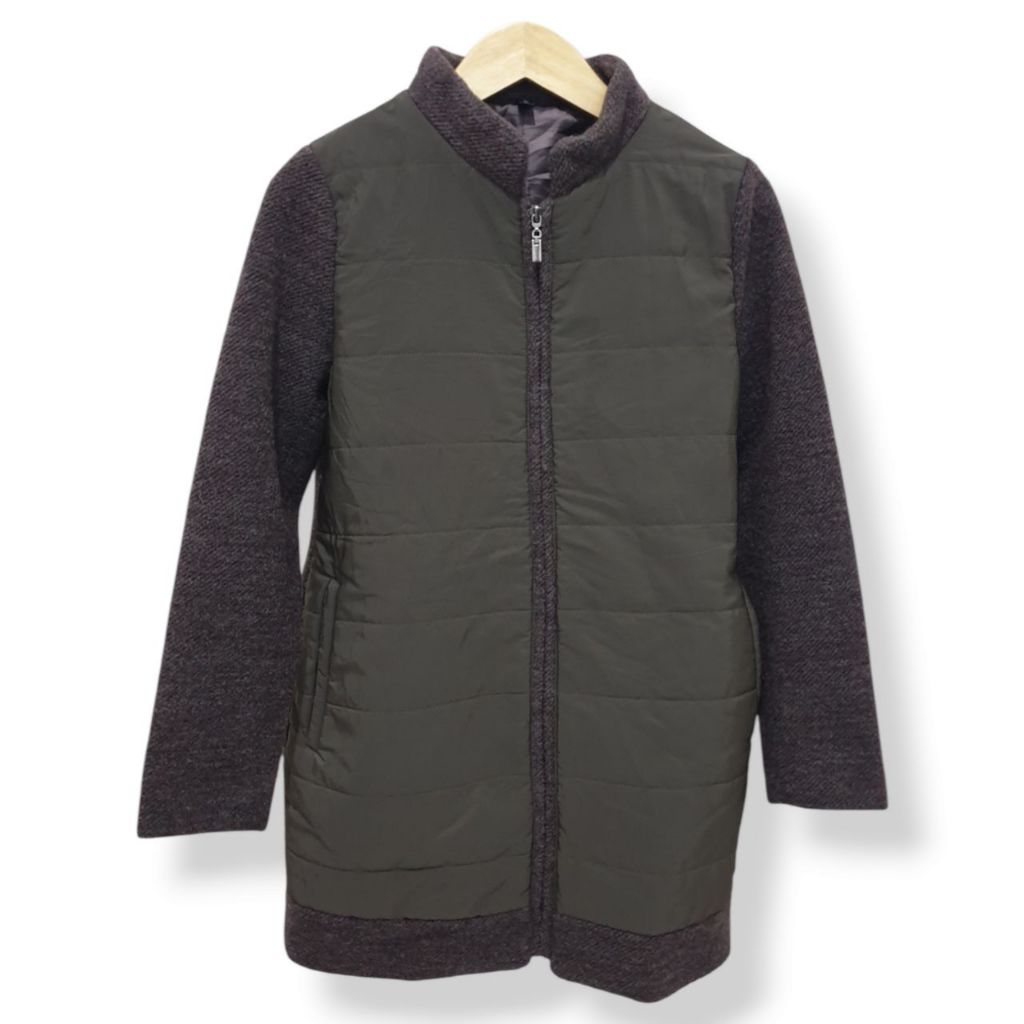 Jacket Casual Wool Tebal Coklat Tua Myung Sung C20144