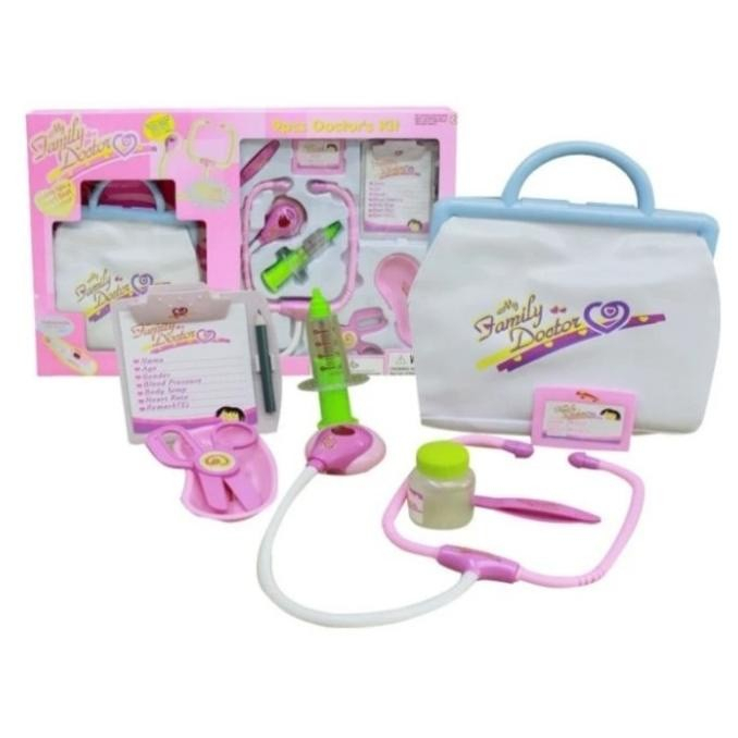MAINAN ANAK [9921] MY FAMILY DOKTER SET BOX BESAR ADA SUARA LAMPU - MAINAN EDUKASI ANAK DOKTER DOKTE